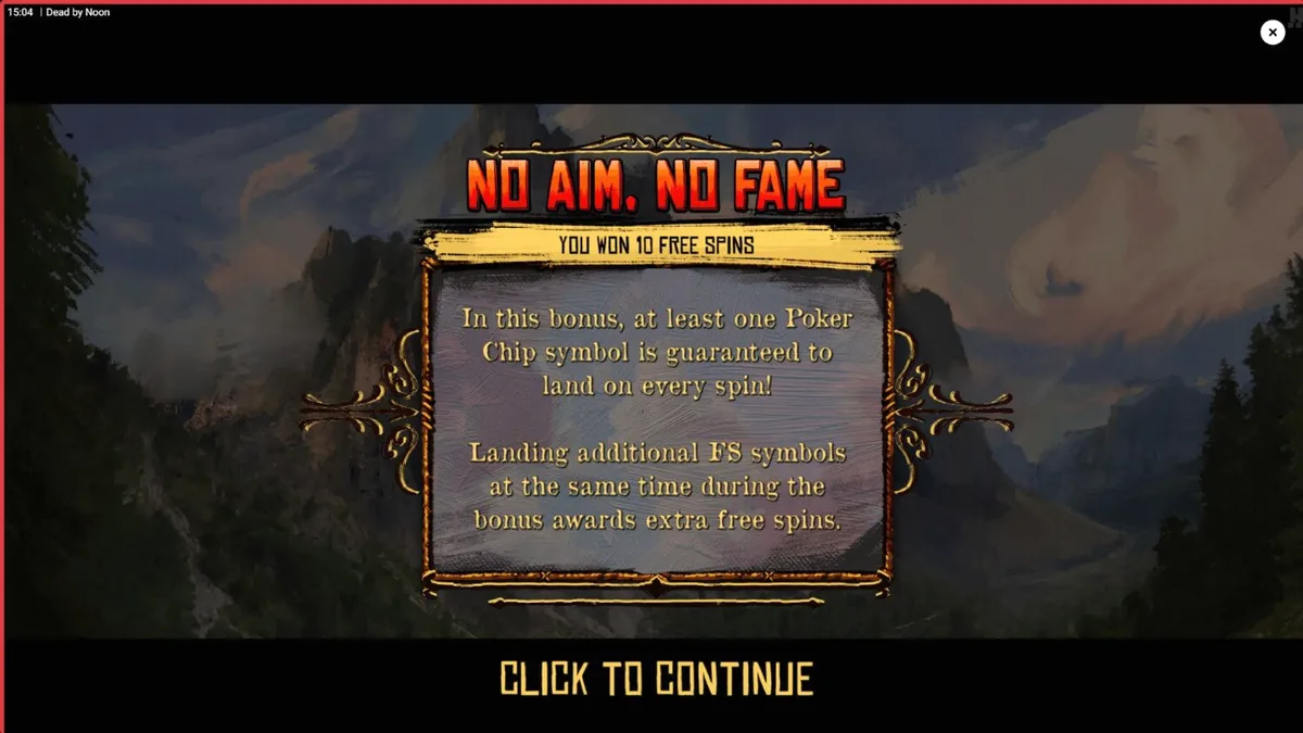 Tampilan visual slot Dead by Noon dengan tema Wild West yang mencekam