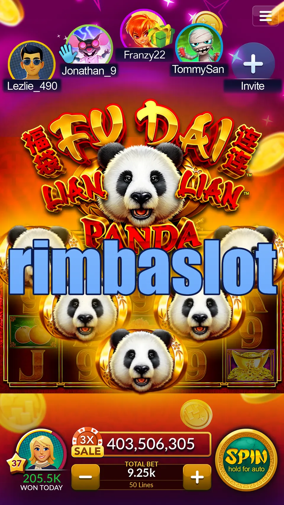 rimbaslot Tangkapan Layar Resmi APK